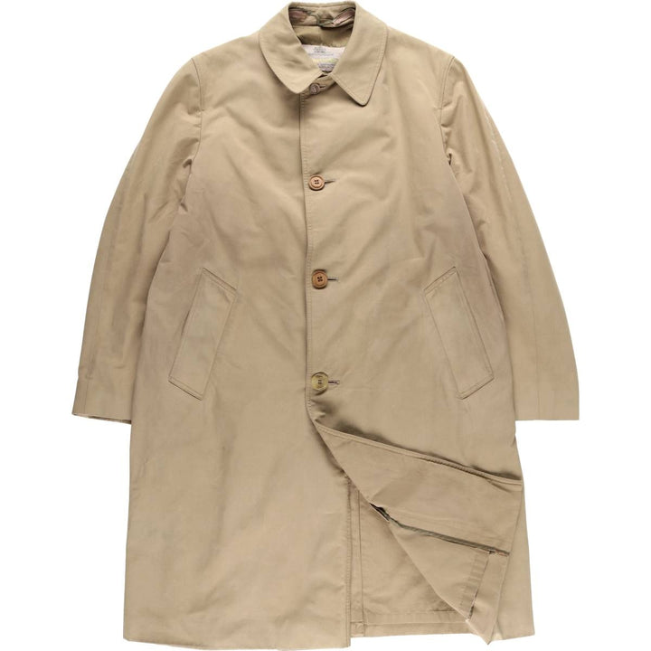 Aquascutum Balmacaan Coat, Made in Canada, Men's Size M cotton Beige type Vintage Second Hand
