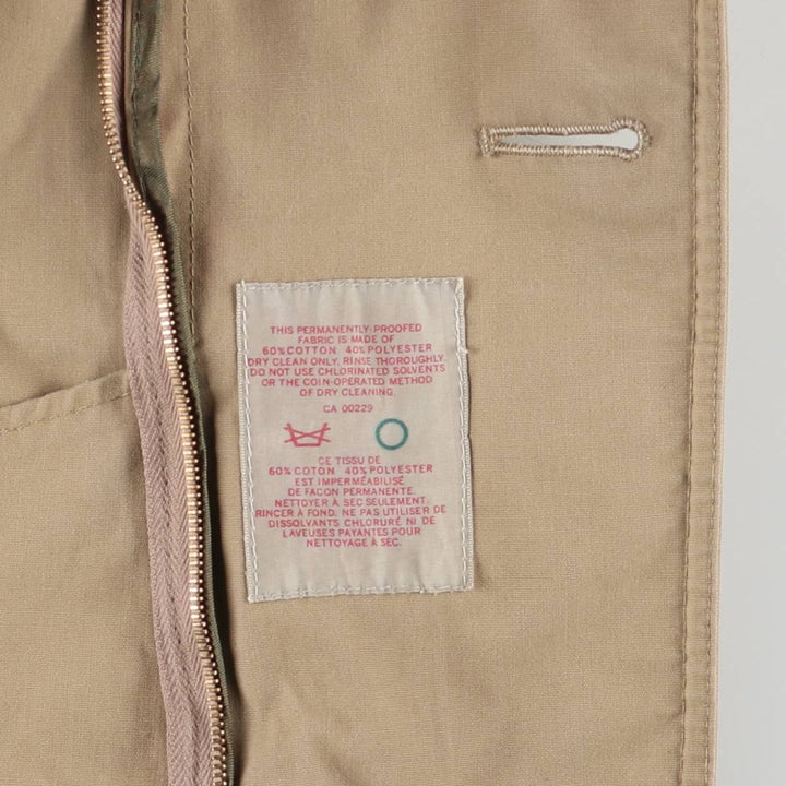 Aquascutum Balmacaan Coat, Made in Canada, Men's Size M cotton Beige type Vintage Second Hand