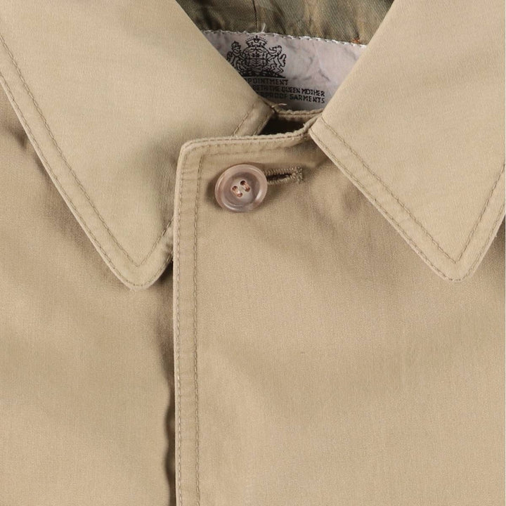 Aquascutum Balmacaan Coat, Made in Canada, Men's Size M cotton Beige type Vintage Second Hand