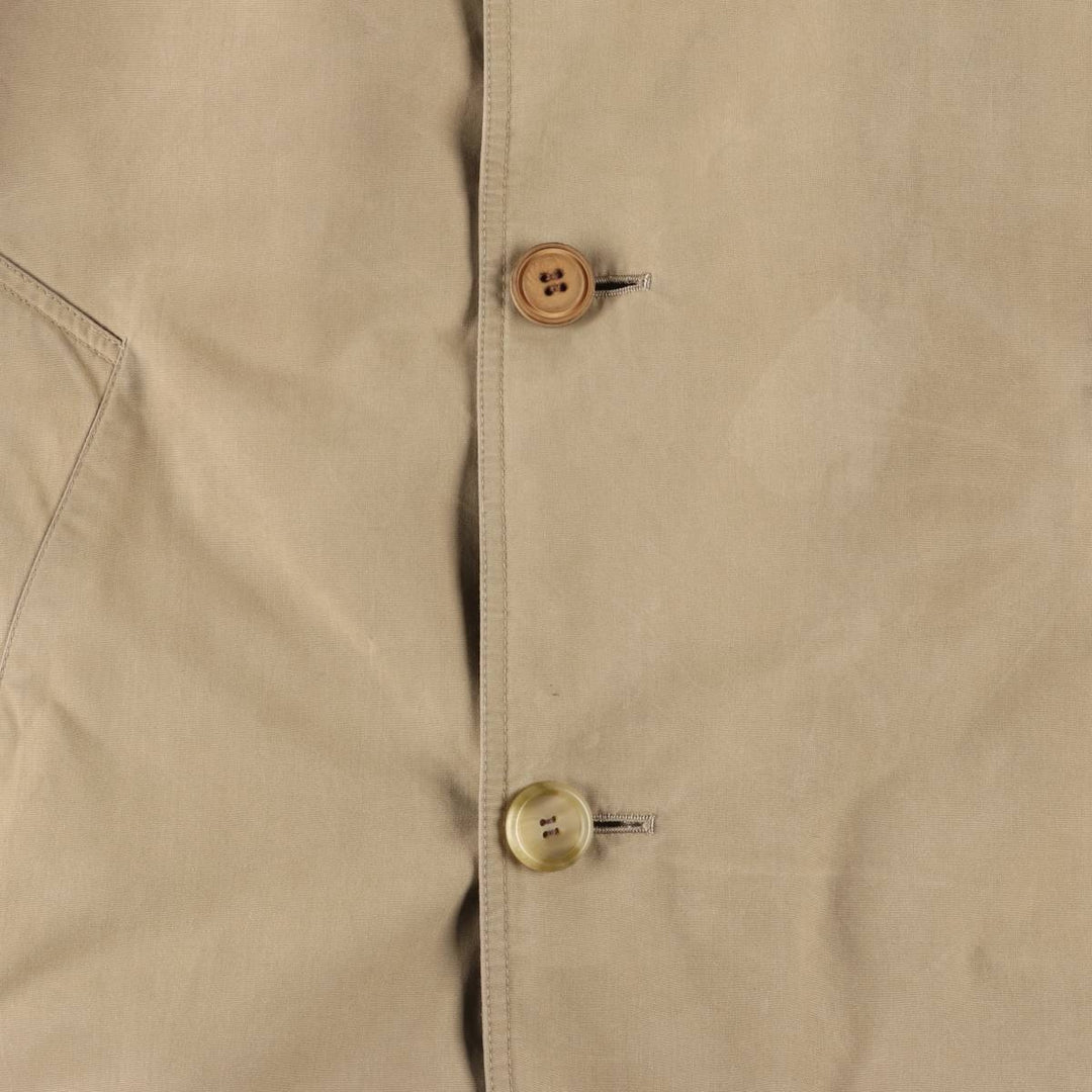 Aquascutum Balmacaan Coat, Made in Canada, Men's Size M cotton Beige type Vintage Second Hand
