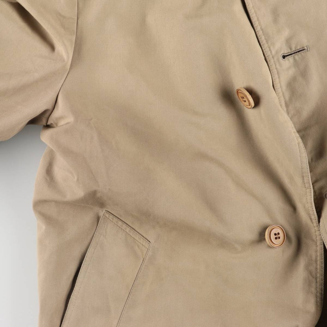 Aquascutum Balmacaan Coat, Made in Canada, Men's Size M cotton Beige type Vintage Second Hand