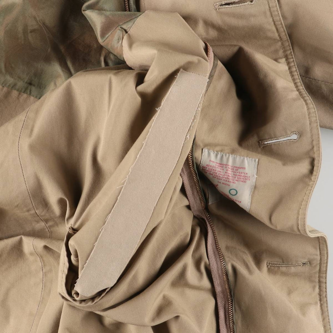 Aquascutum Balmacaan Coat, Made in Canada, Men's Size M cotton Beige type Vintage Second Hand