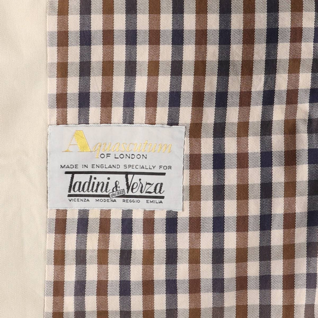 Aquascutum Balmacaan Coat, Made in England, Men's XXL unclear Beige type Vintage Second Hand