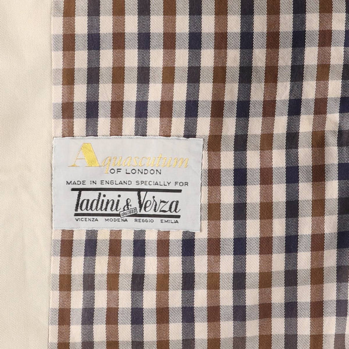 Aquascutum Balmacaan Coat, Made in England, Men's XXL unclear Beige type Vintage Second Hand