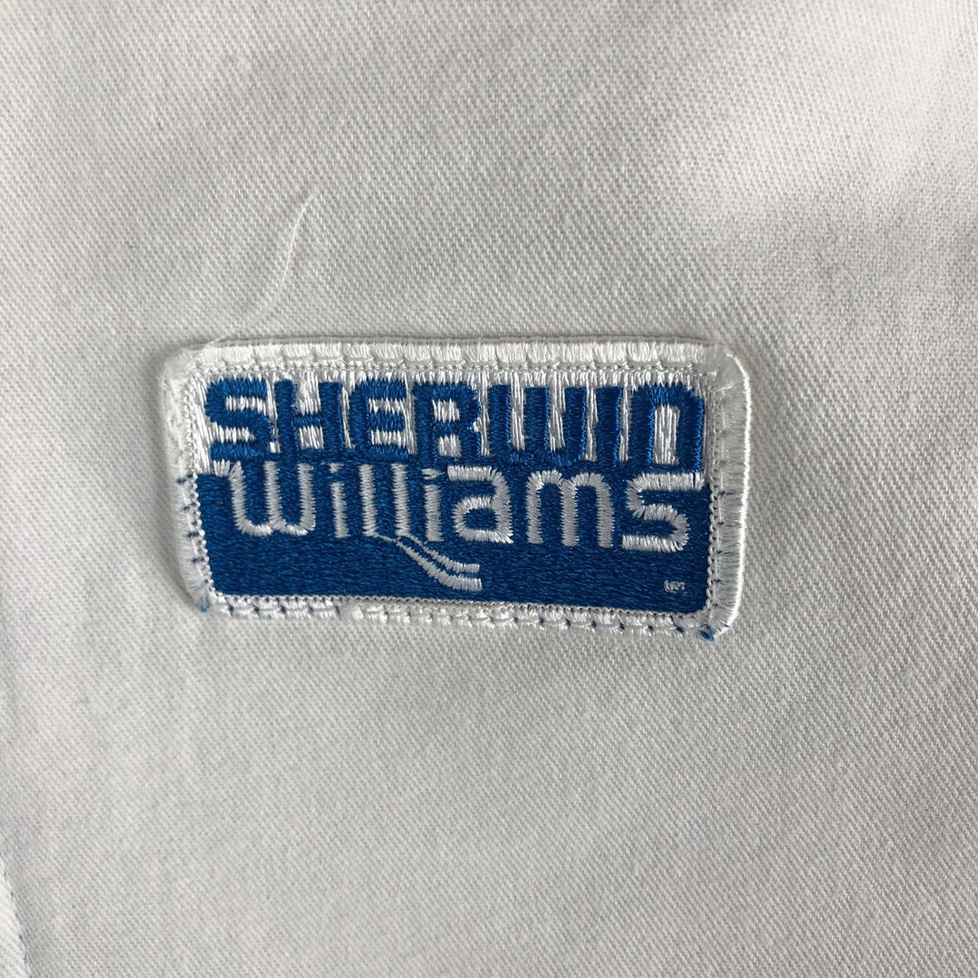 90'S Dickies Sherwin Williams Active Jacket with Hood, Men's Size L unclear white type Vintage Second Hand