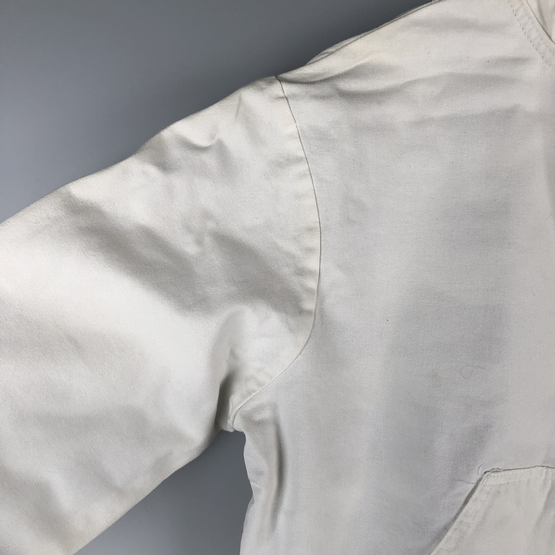 90'S Dickies Sherwin Williams Active Jacket with Hood, Men's Size L unclear white type Vintage Second Hand