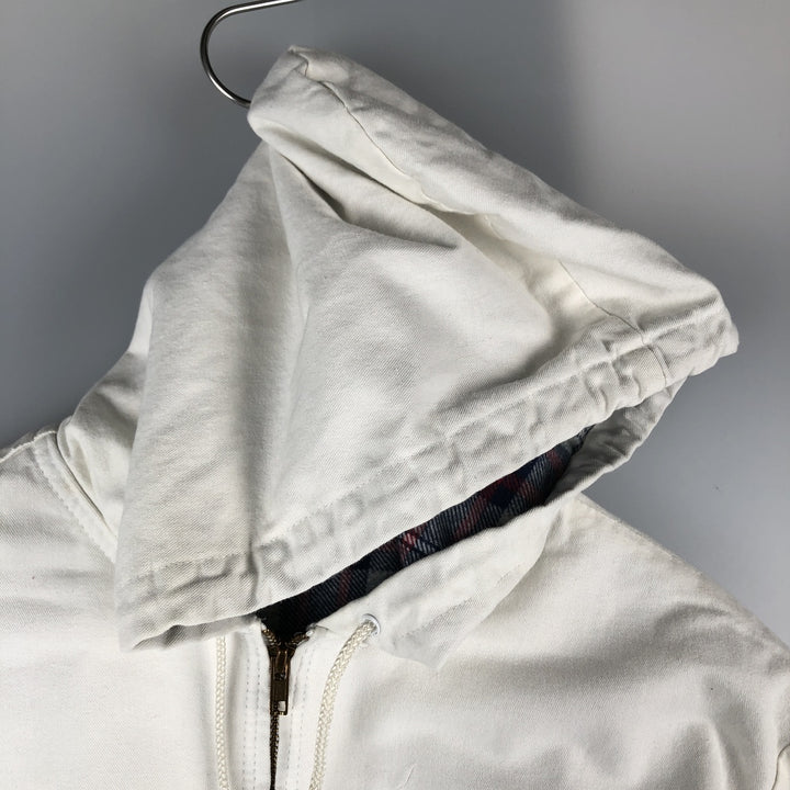 90'S Dickies Sherwin Williams Active Jacket with Hood, Men's Size L unclear white type Vintage Second Hand