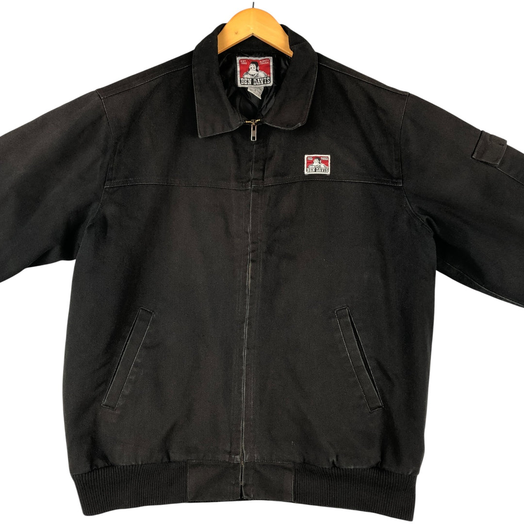 Ben Davis padded work jacket, size L, men's cotton black type Vintage Second Hand