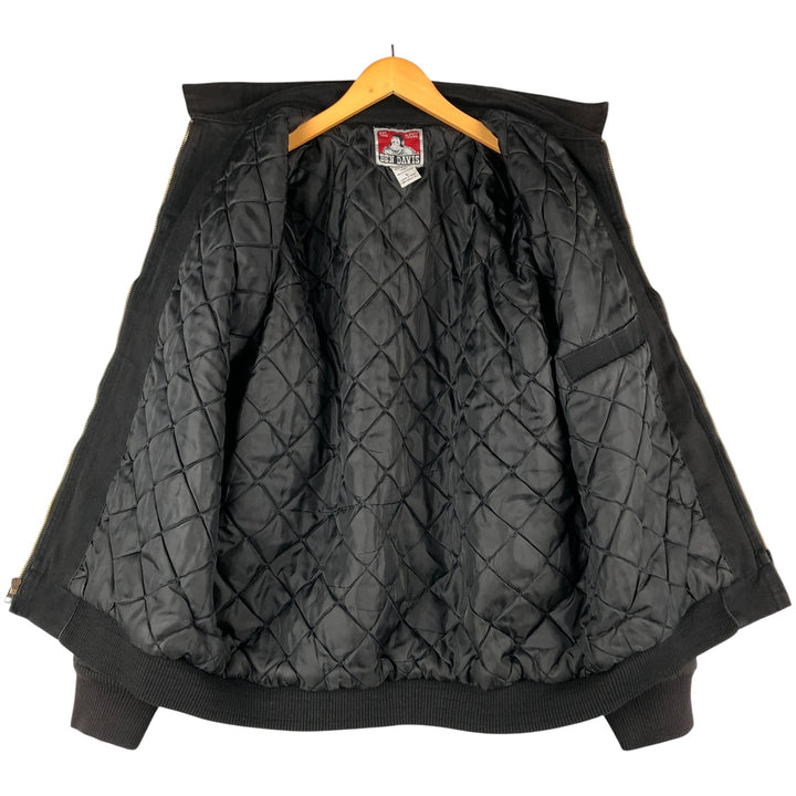 Ben Davis padded work jacket, size L, men's cotton black type Vintage Second Hand