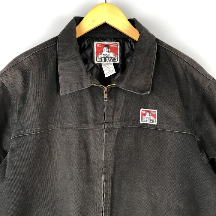 Ben Davis padded work jacket, size L, men's cotton black type Vintage Second Hand