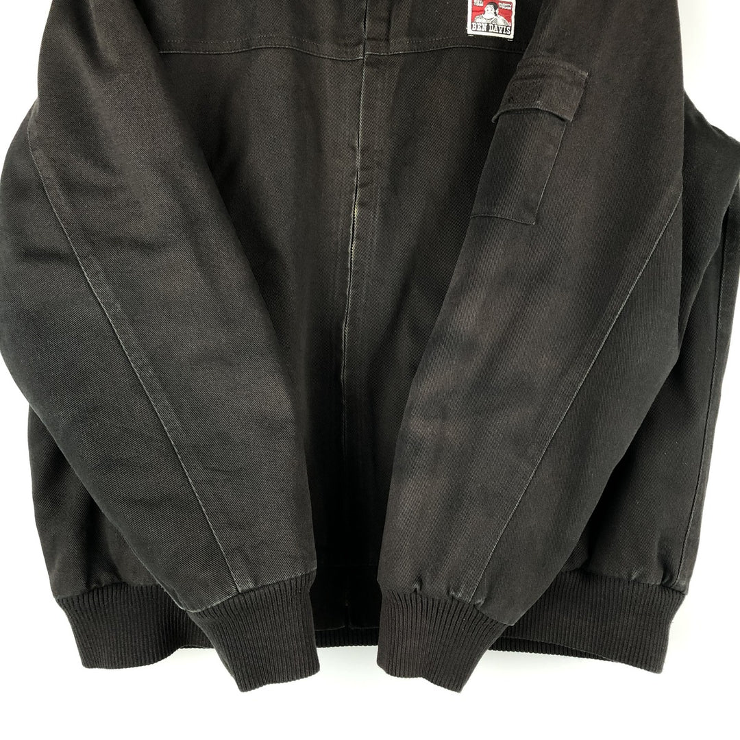 Ben Davis padded work jacket, size L, men's cotton black type Vintage Second Hand