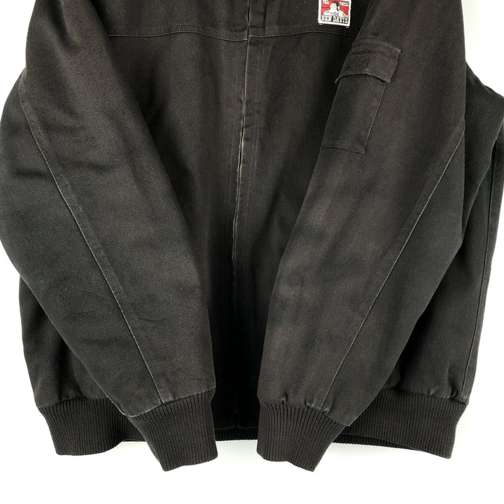 Ben Davis padded work jacket, size L, men's cotton black type Vintage Second Hand