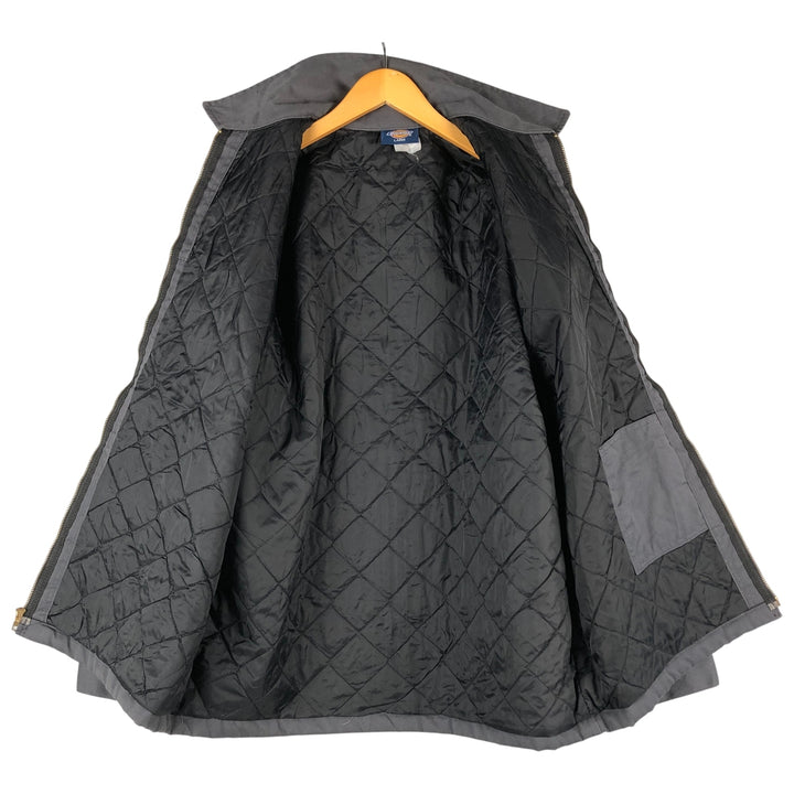 Dickies padded work jacket, men's size L unclear gray type Vintage Second Hand