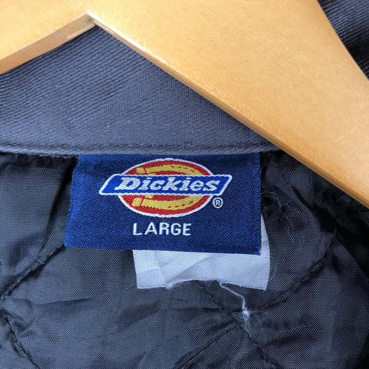 Dickies padded work jacket, men's size L unclear gray type Vintage Second Hand