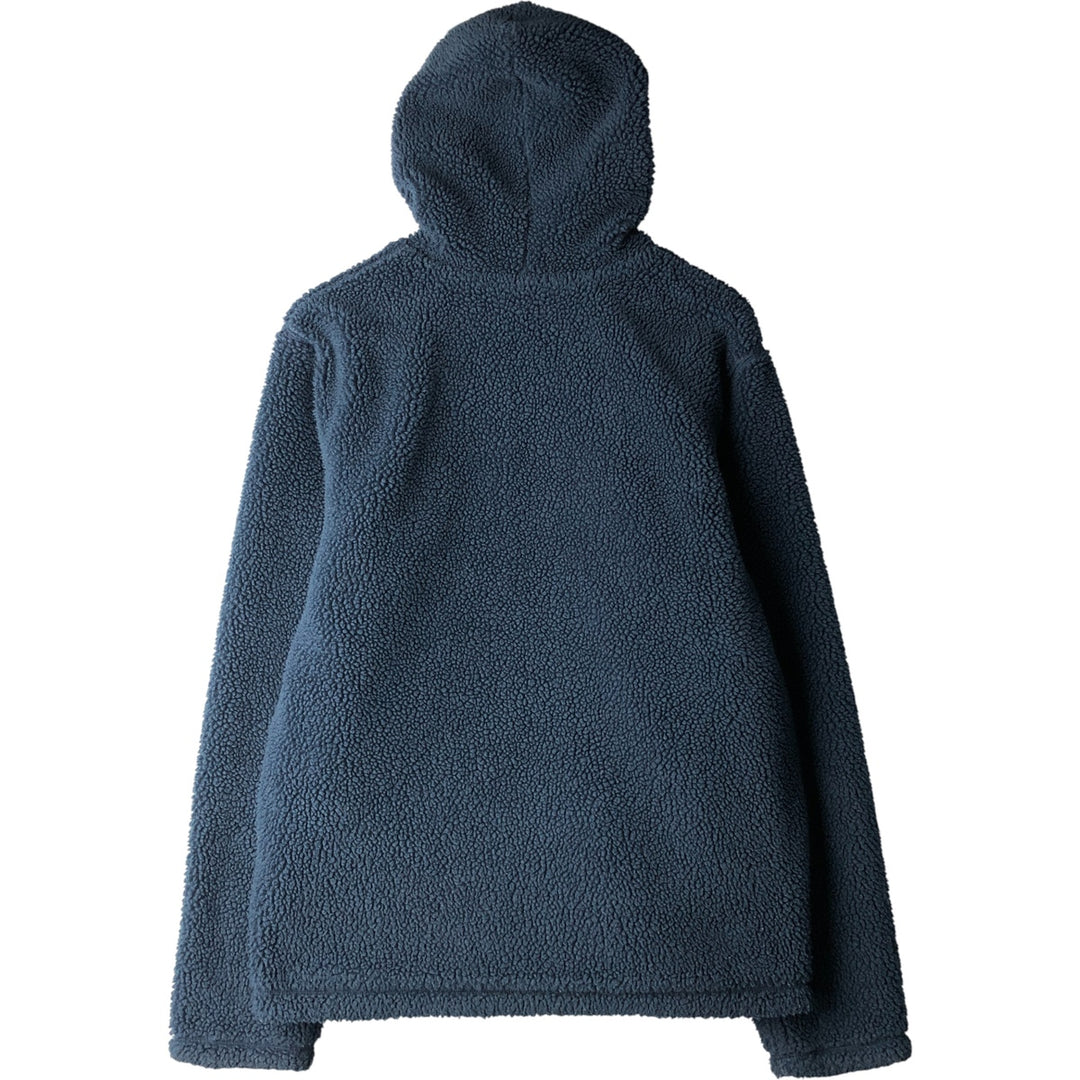 The North Face All-Over Print Reversible Fleece Full-Zip Hoodie, Men's Size L polyester navy blue type Vintage Second Hand