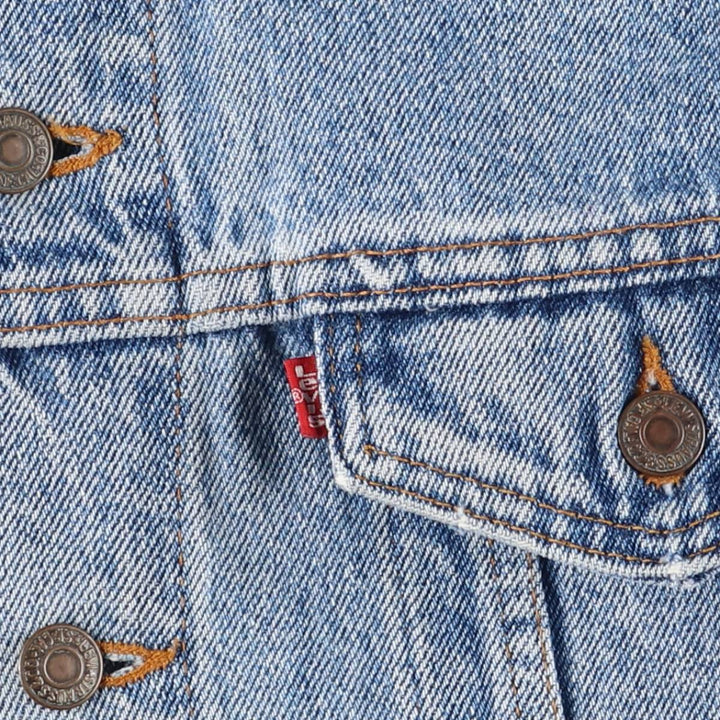 90'S Levi's 70507-4890 denim jacket, denim jacket, made in the USA, men's size L, vintage cotton blue type Vintage Second Hand