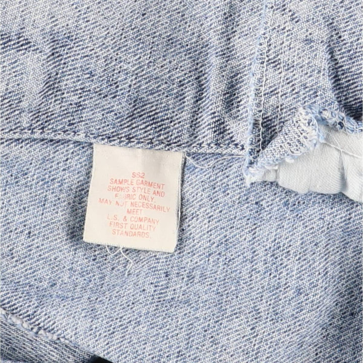 90'S Levi's 70507-4890 denim jacket, denim jacket, made in the USA, men's size L, vintage cotton blue type Vintage Second Hand