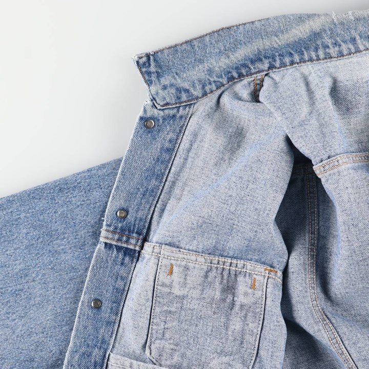 90'S Levi's 70507-4890 denim jacket, denim jacket, made in the USA, men's size L, vintage cotton blue type Vintage Second Hand