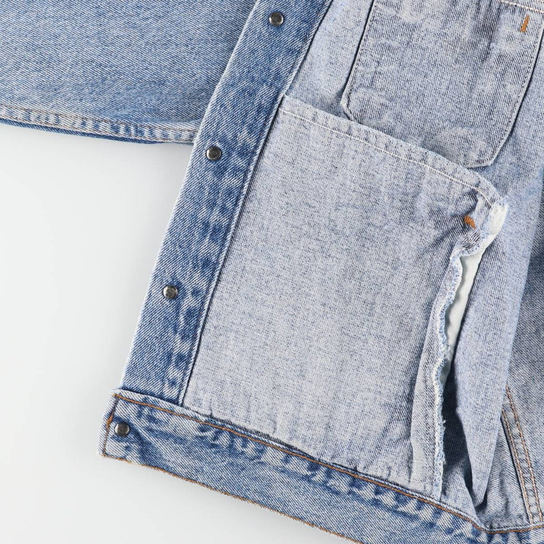 90'S Levi's 70507-4890 denim jacket, denim jacket, made in the USA, men's size L, vintage cotton blue type Vintage Second Hand