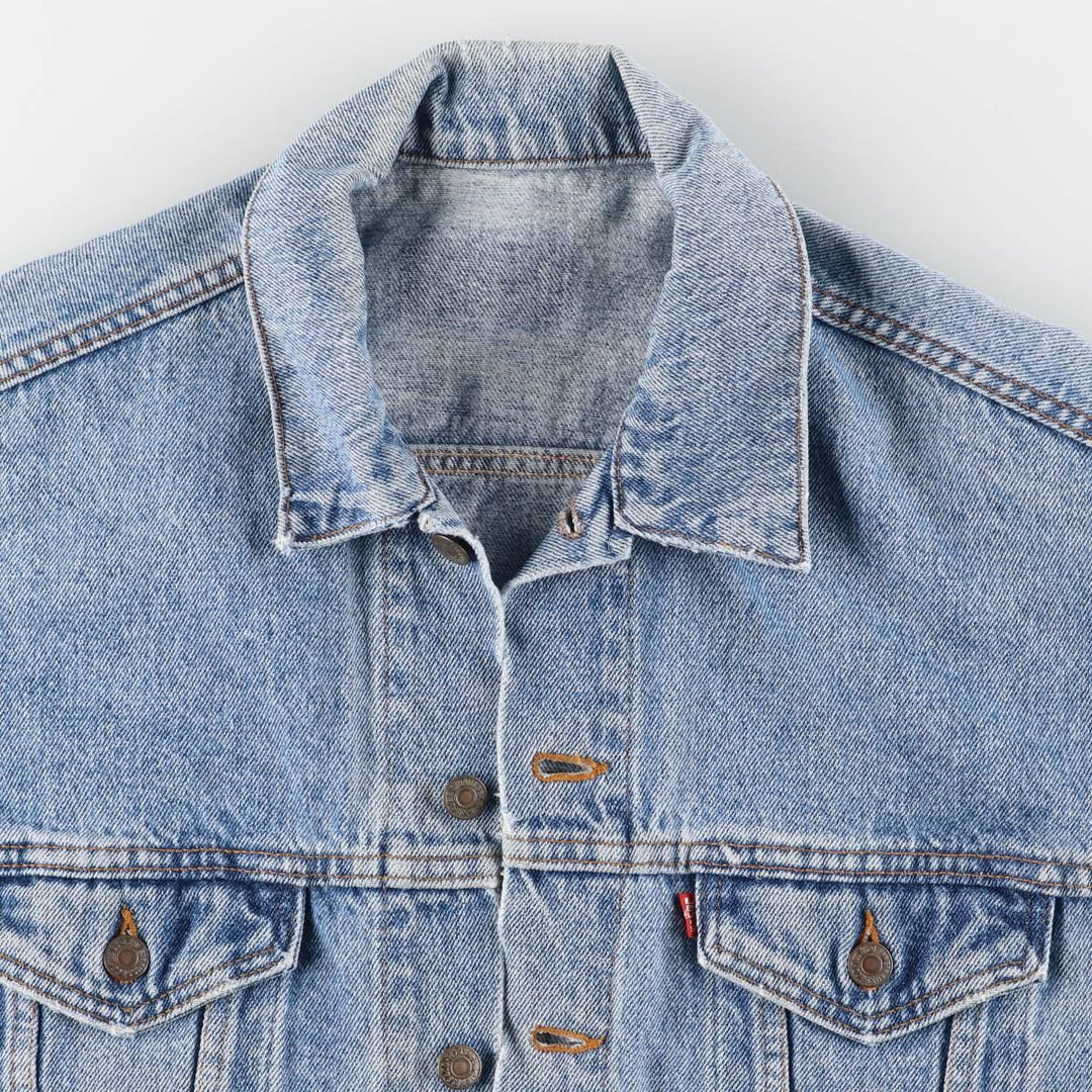 90'S Levi's 70507-4890 denim jacket, denim jacket, made in the USA, men's size L, vintage cotton blue type Vintage Second Hand