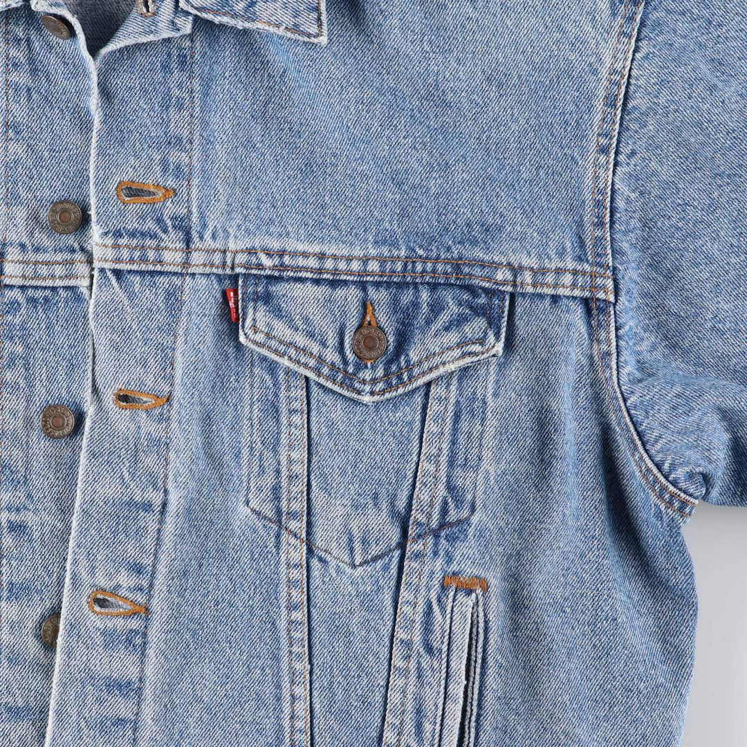 90'S Levi's 70507-4890 denim jacket, denim jacket, made in the USA, men's size L, vintage cotton blue type Vintage Second Hand