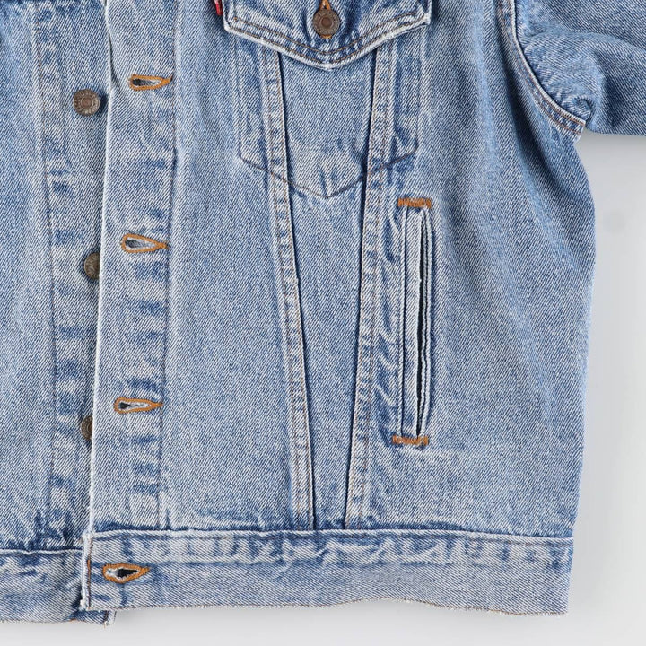 90'S Levi's 70507-4890 denim jacket, denim jacket, made in the USA, men's size L, vintage cotton blue type Vintage Second Hand