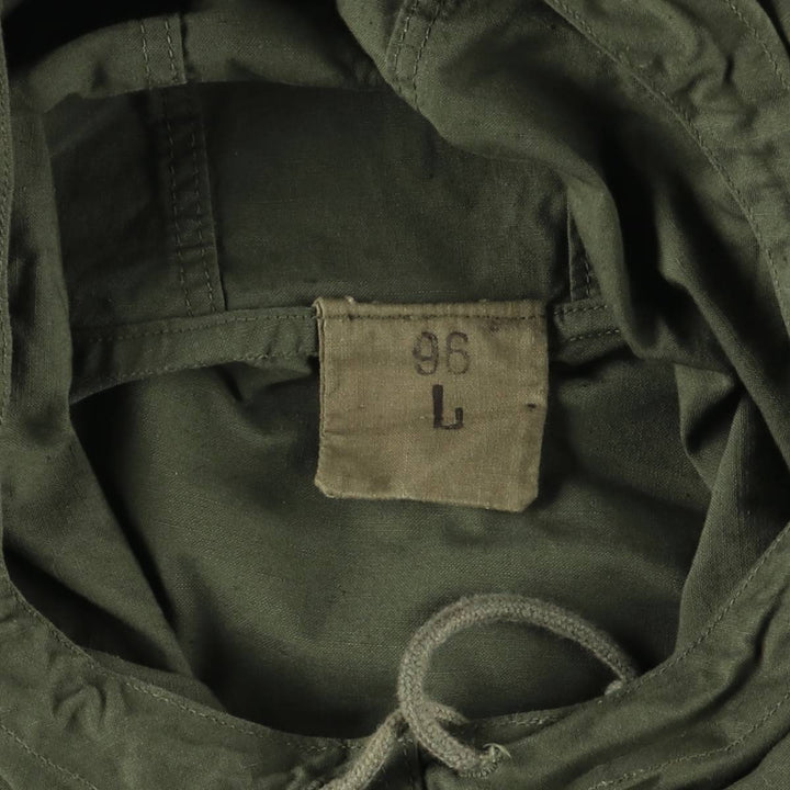 Vintage French Army Alpine Smock Military Smock Parka, Men's Size L unclear Khaki type Vintage Second Hand