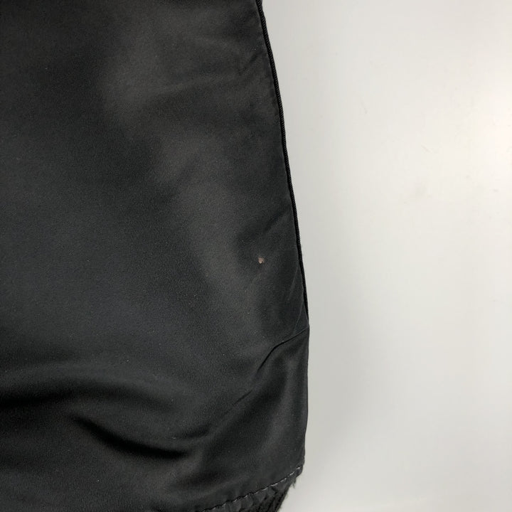 90'S civilian Alpha MA-1 style padded military flight jacket, made in the USA, men's size M, vintage Nylon black type Vintage Second Hand