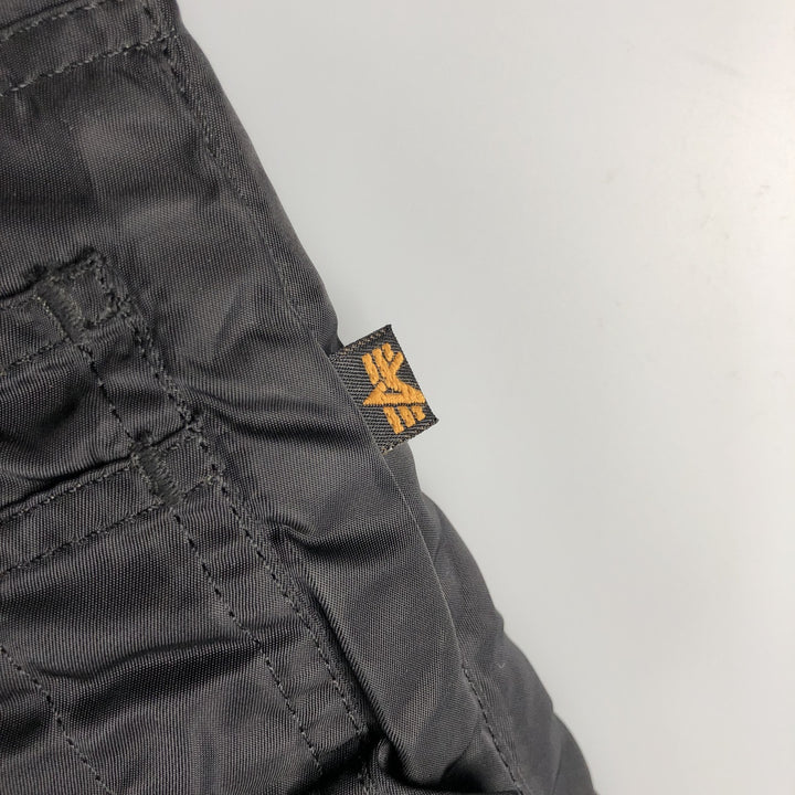 Alpha MA-1 style padded military flight jacket, size 3X-LARGE (equivalent to men's XXXL). Nylon black type Vintage Second Hand