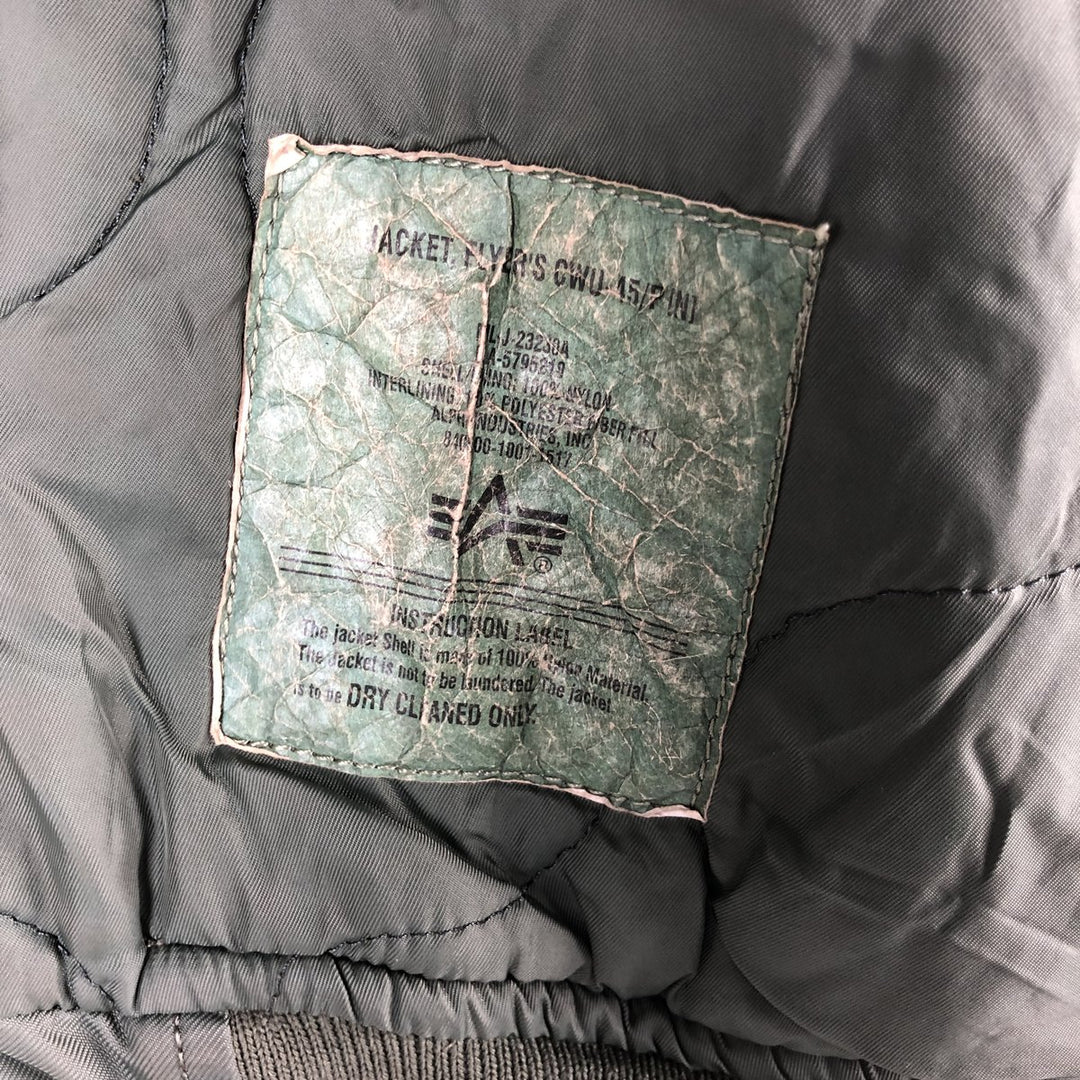 Civilian Alpha CWU-45 Nylon Khaki type Vintage Second Hand