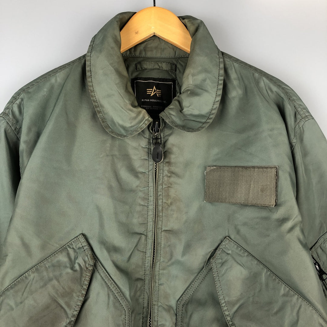 Civilian Alpha CWU-45 Nylon Khaki type Vintage Second Hand