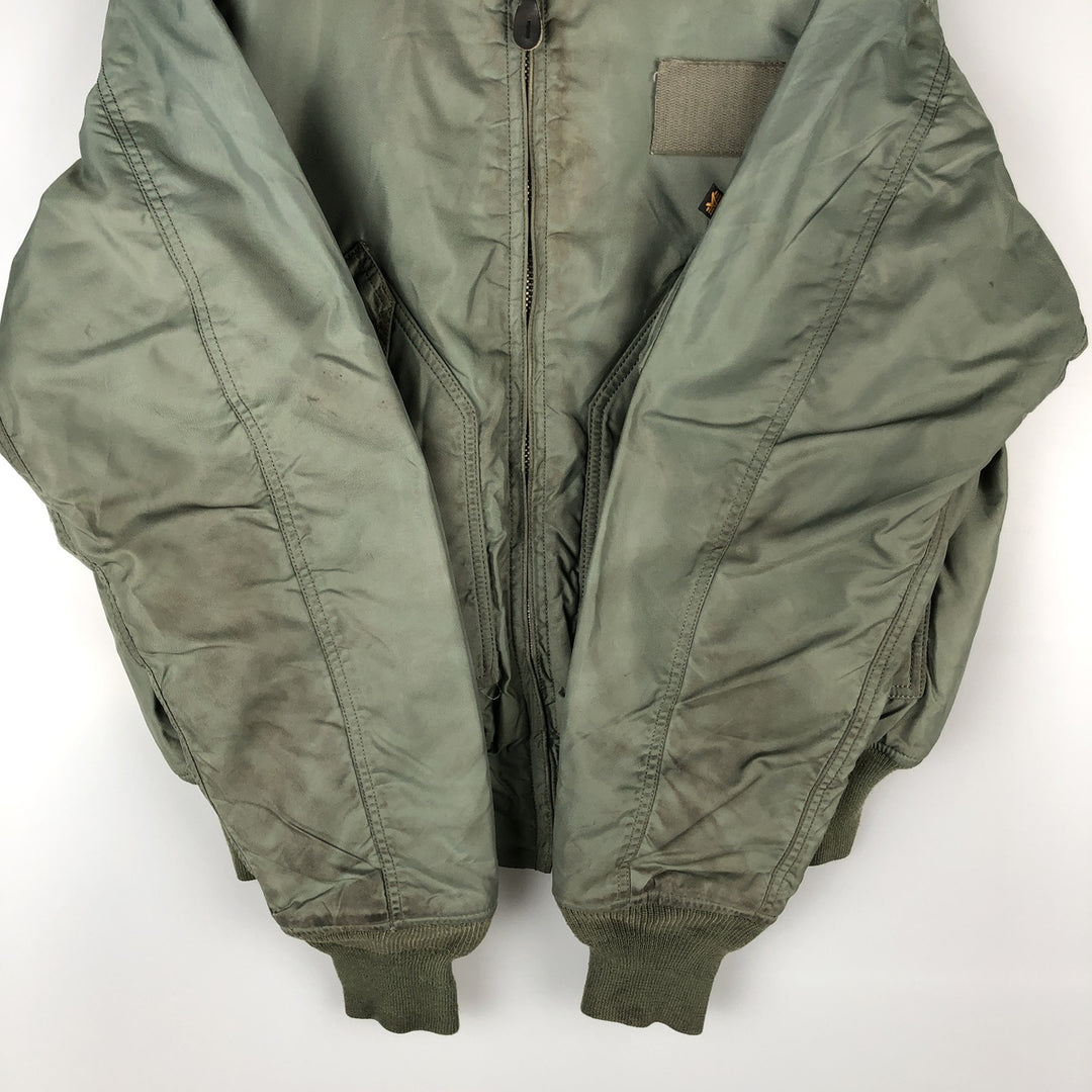 Civilian Alpha CWU-45 Nylon Khaki type Vintage Second Hand