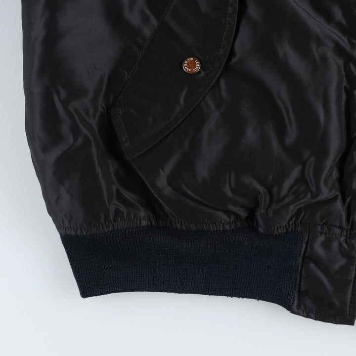 Civilian Avirex MA-1 Pin-Up Girl Padded Military Flight Jacket, Men's Size L Nylon black type Vintage Second Hand