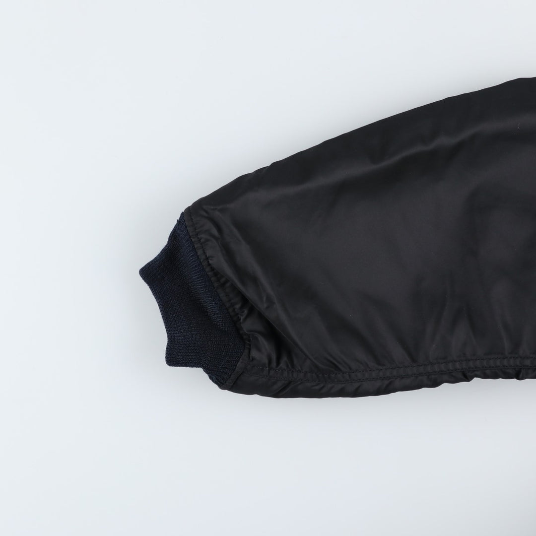 Civilian Avirex MA-1 Pin-Up Girl Padded Military Flight Jacket, Men's Size L Nylon black type Vintage Second Hand