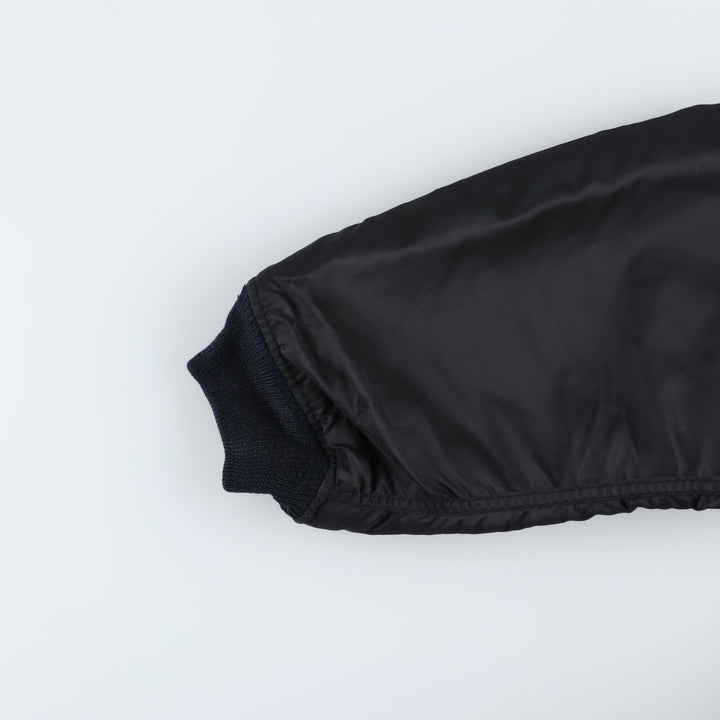 Civilian Avirex MA-1 Pin-Up Girl Padded Military Flight Jacket, Men's Size L Nylon black type Vintage Second Hand
