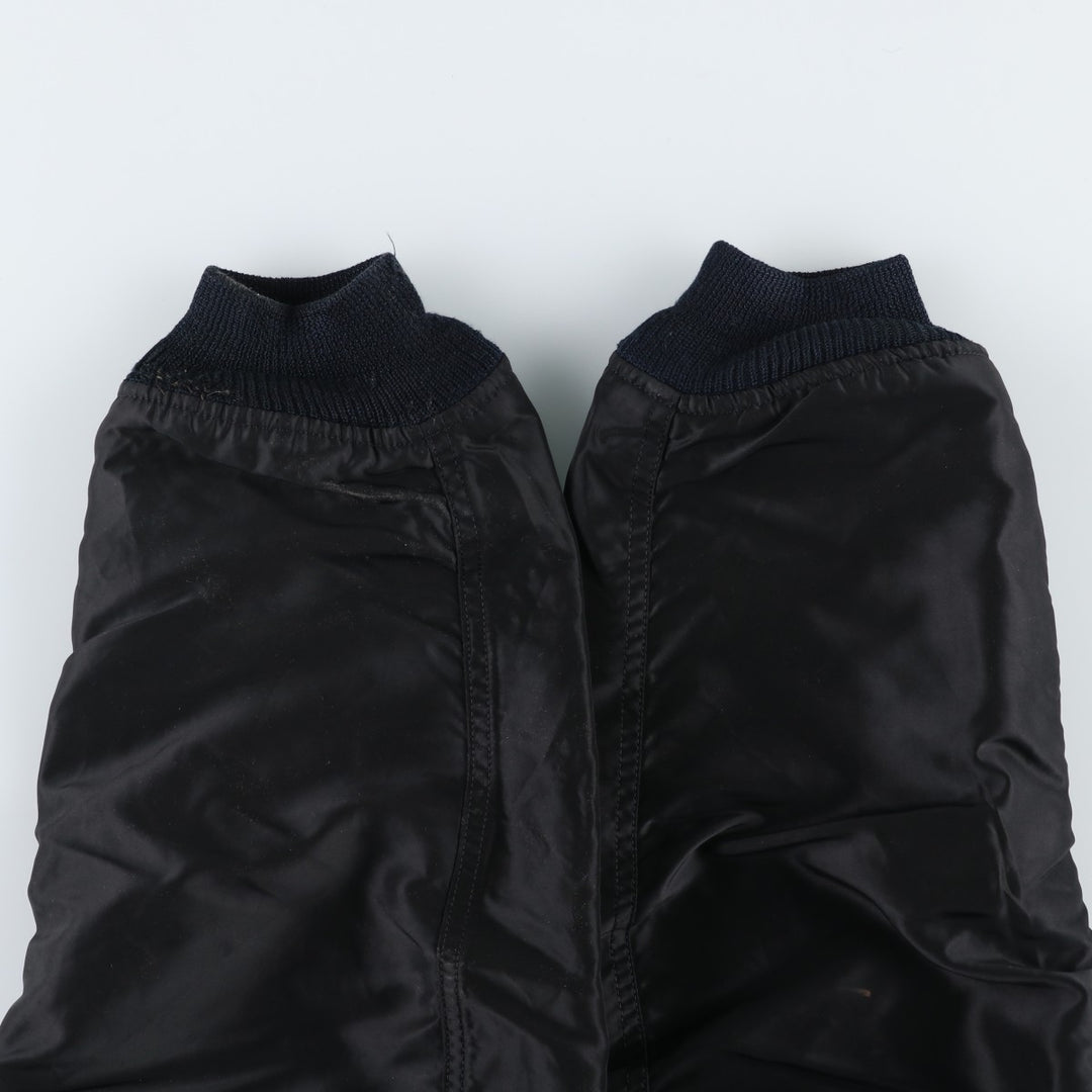 Civilian Avirex MA-1 Pin-Up Girl Padded Military Flight Jacket, Men's Size L Nylon black type Vintage Second Hand