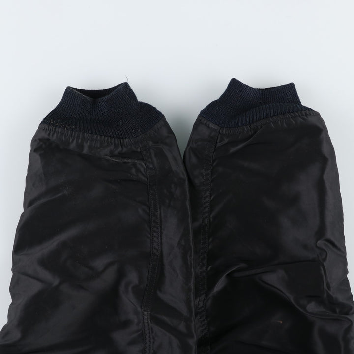 Civilian Avirex MA-1 Pin-Up Girl Padded Military Flight Jacket, Men's Size L Nylon black type Vintage Second Hand