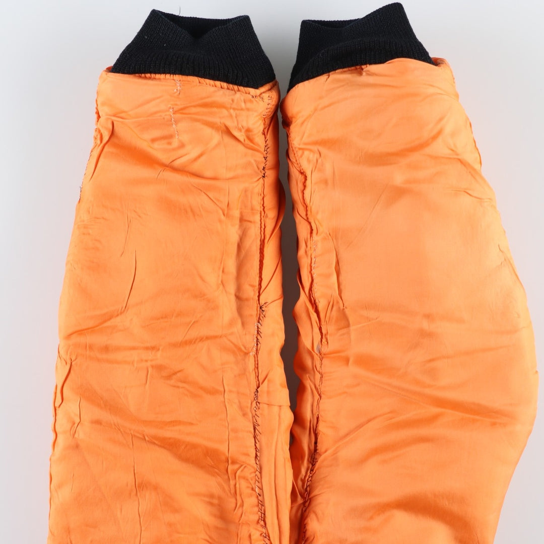 Civilian Avirex MA-1 Pin-Up Girl Padded Military Flight Jacket, Men's Size L Nylon black type Vintage Second Hand