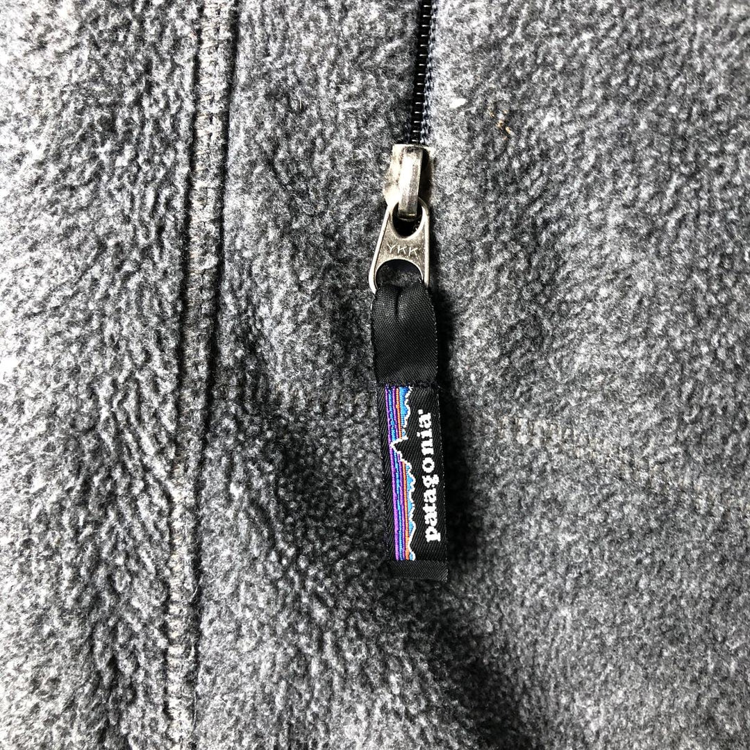 90'S Patagonia Synchilla Fleece Jacket (25410F96), Made in USA, Men's Size L, Vintage polyester gray type Vintage Second Hand