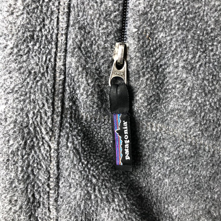 90'S Patagonia Synchilla Fleece Jacket (25410F96), Made in USA, Men's Size L, Vintage polyester gray type Vintage Second Hand