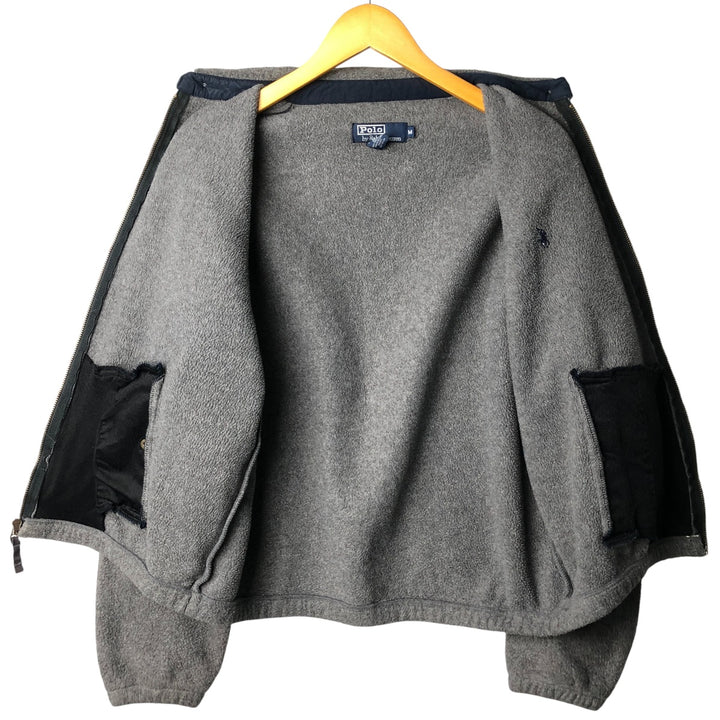 Ralph Lauren POLO by Ralph Lauren Swing Top Fleece Jacket, Men's Size Medium polyester gray type Vintage Second Hand