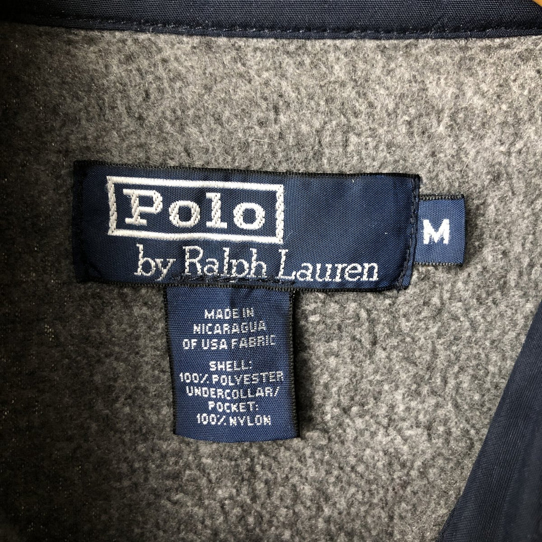 Ralph Lauren POLO by Ralph Lauren Swing Top Fleece Jacket, Men's Size Medium polyester gray type Vintage Second Hand