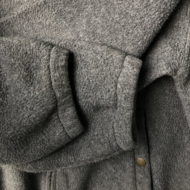 Ralph Lauren POLO by Ralph Lauren Swing Top Fleece Jacket, Men's Size Medium polyester gray type Vintage Second Hand