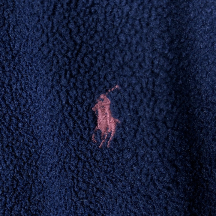 Ralph Lauren POLO by Ralph Lauren Swing Top Type Fleece Jacket Men's L size polyester navy blue type Vintage Second Hand