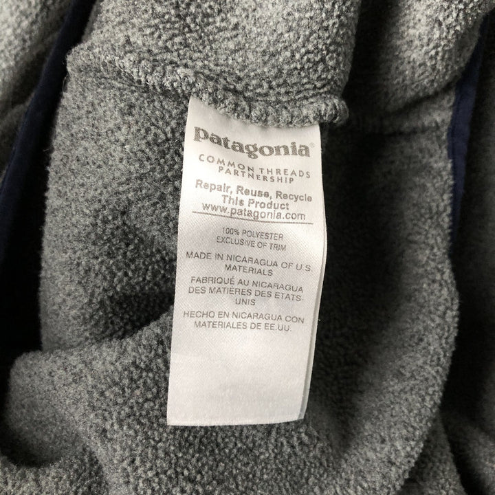 Patagonia Synchilla Snap-T 25450FA16 Half-Snap Fleece Pullover, Men's Size Medium polyester gray type Vintage Second Hand
