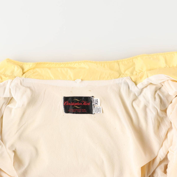 Vintage 1970'S Christopher Hart nylon jacket, men's size XXL unclear yellow type Vintage Second Hand