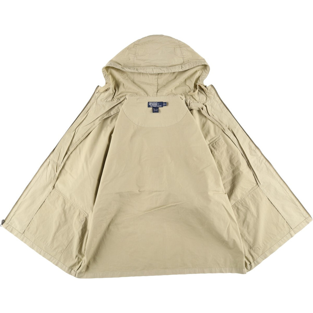 Ralph Lauren POLO by Ralph Lauren cotton hoodie, men's size XL cotton Beige type Vintage Second Hand