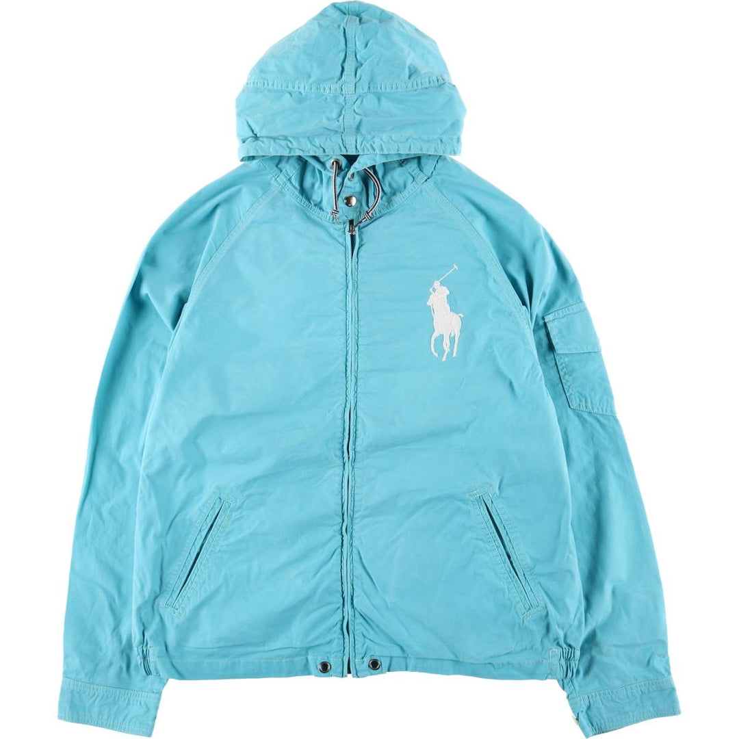 Ralph Lauren POLO by Ralph Lauren Big Pony Cotton Parka, Men's XL cotton Blue type light blue Vintage Second Hand