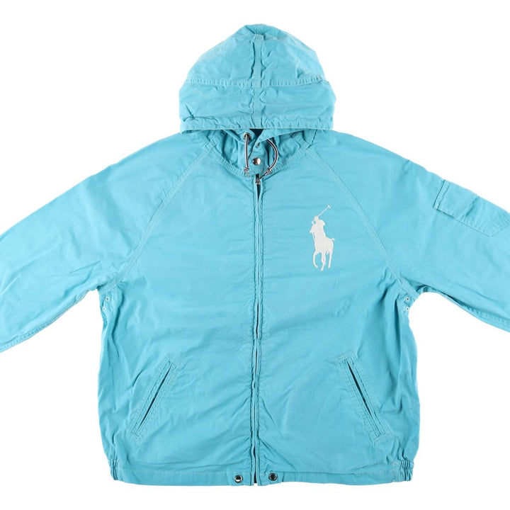 Ralph Lauren POLO by Ralph Lauren Big Pony Cotton Parka, Men's XL cotton Blue type light blue Vintage Second Hand