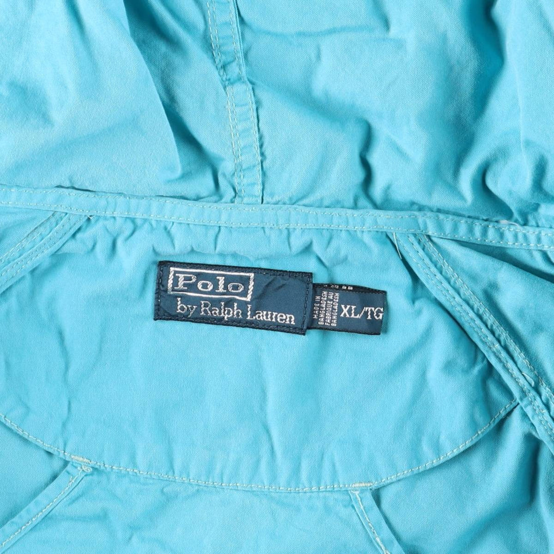 Ralph Lauren POLO by Ralph Lauren Big Pony Cotton Parka, Men's XL cotton Blue type light blue Vintage Second Hand